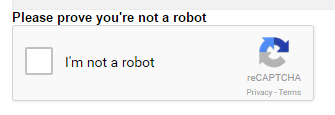 Please prove you are not a robot